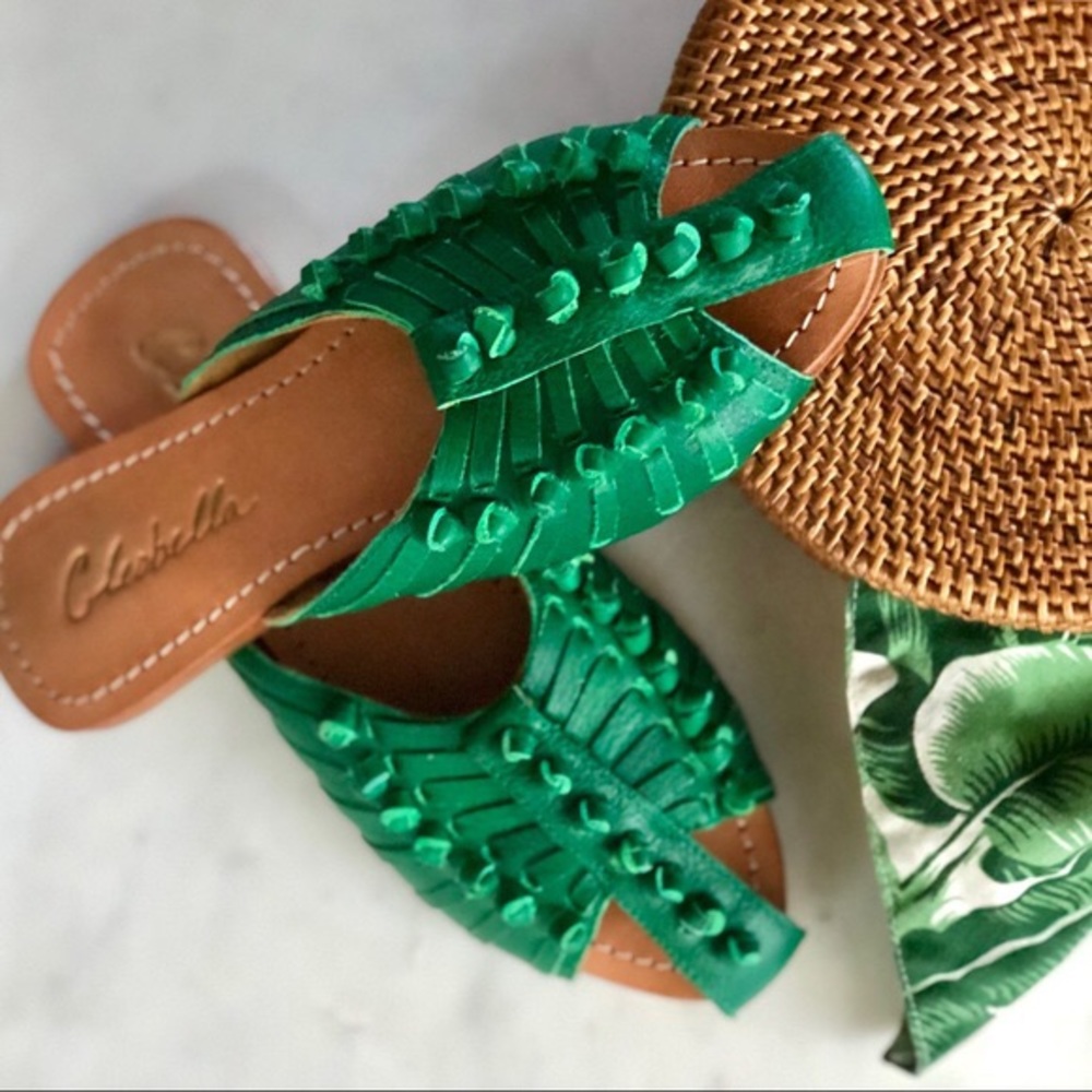 Cleobella Monroe Slide - Kelly Green